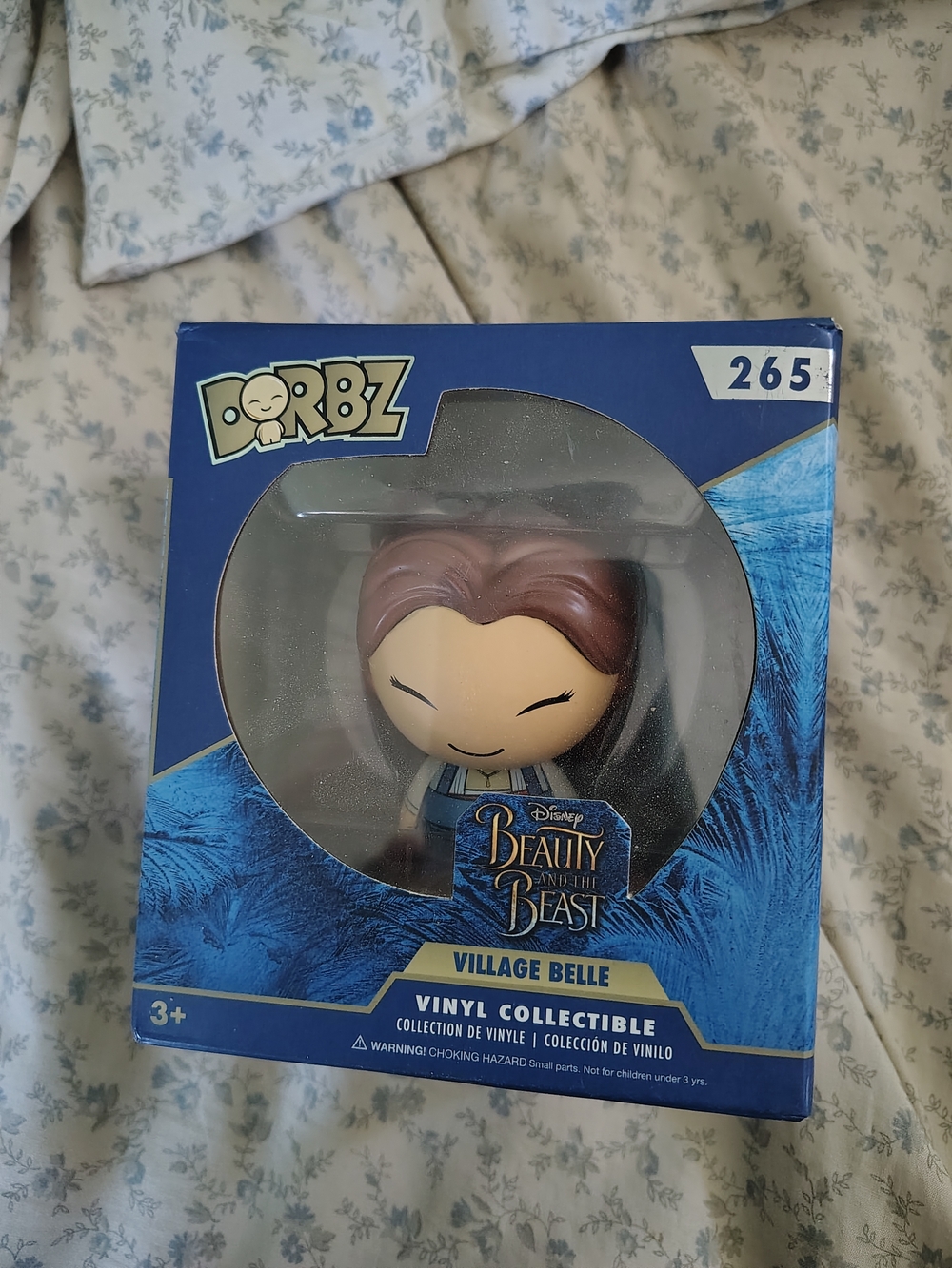Dorbz Disney Beauty and the Beast Village Belle Vinyl Collectible - Blue Box